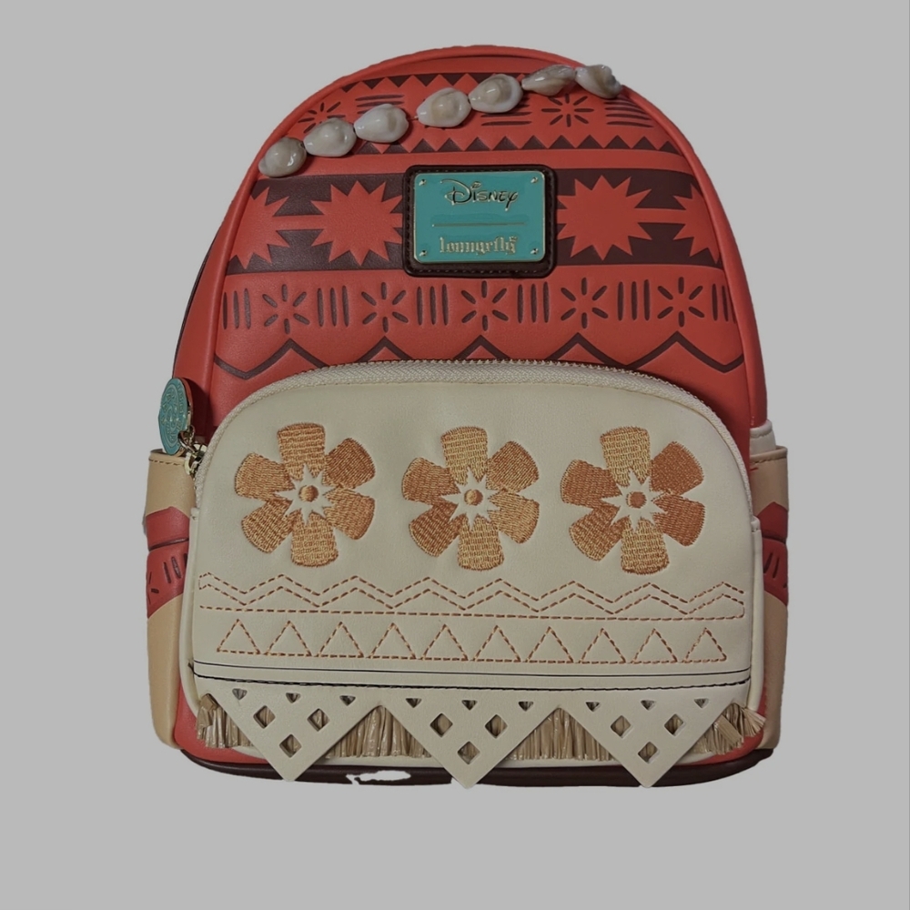 Disney Princess Red and Tan Backpack